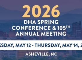 DHA 2026 Annual Meeting + Spring Conference graphic
